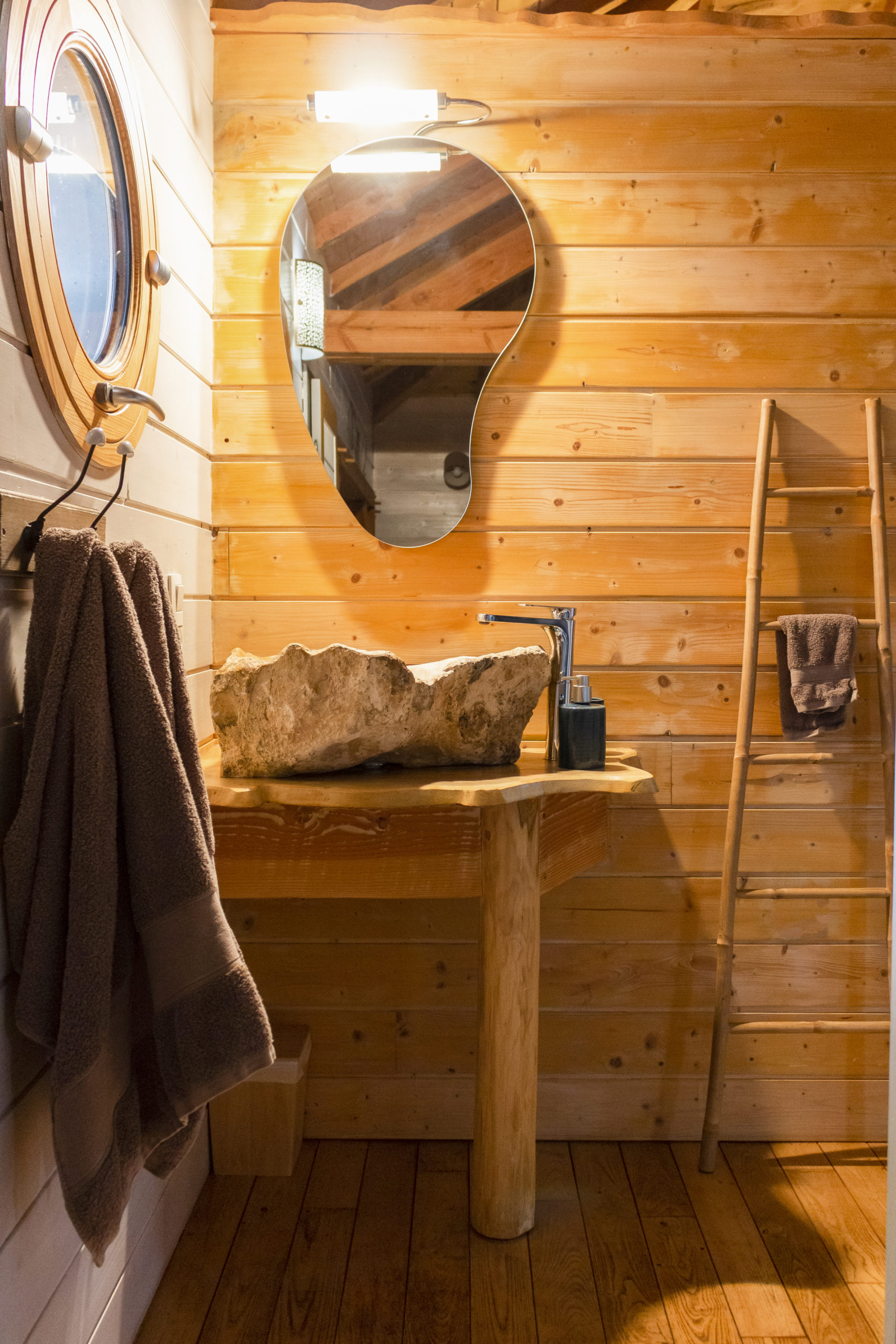 cabane confort salle de bain